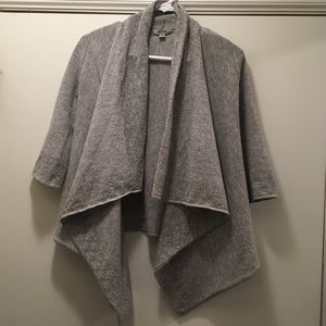 Guess wool blend drape front cardigan